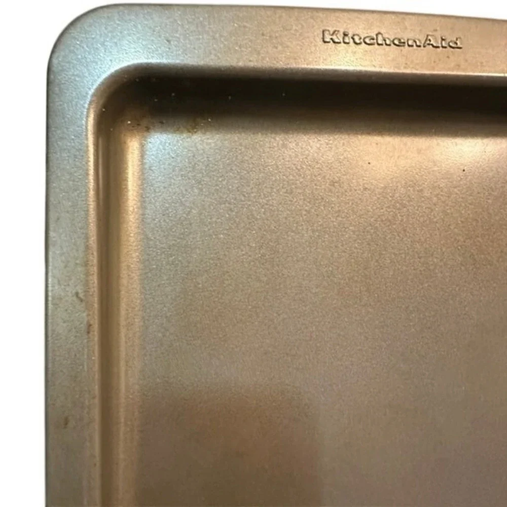 KitchenAid Baking Sheet Pan Lot 2 Farmhouse Gray Nonstick Steel 17x11